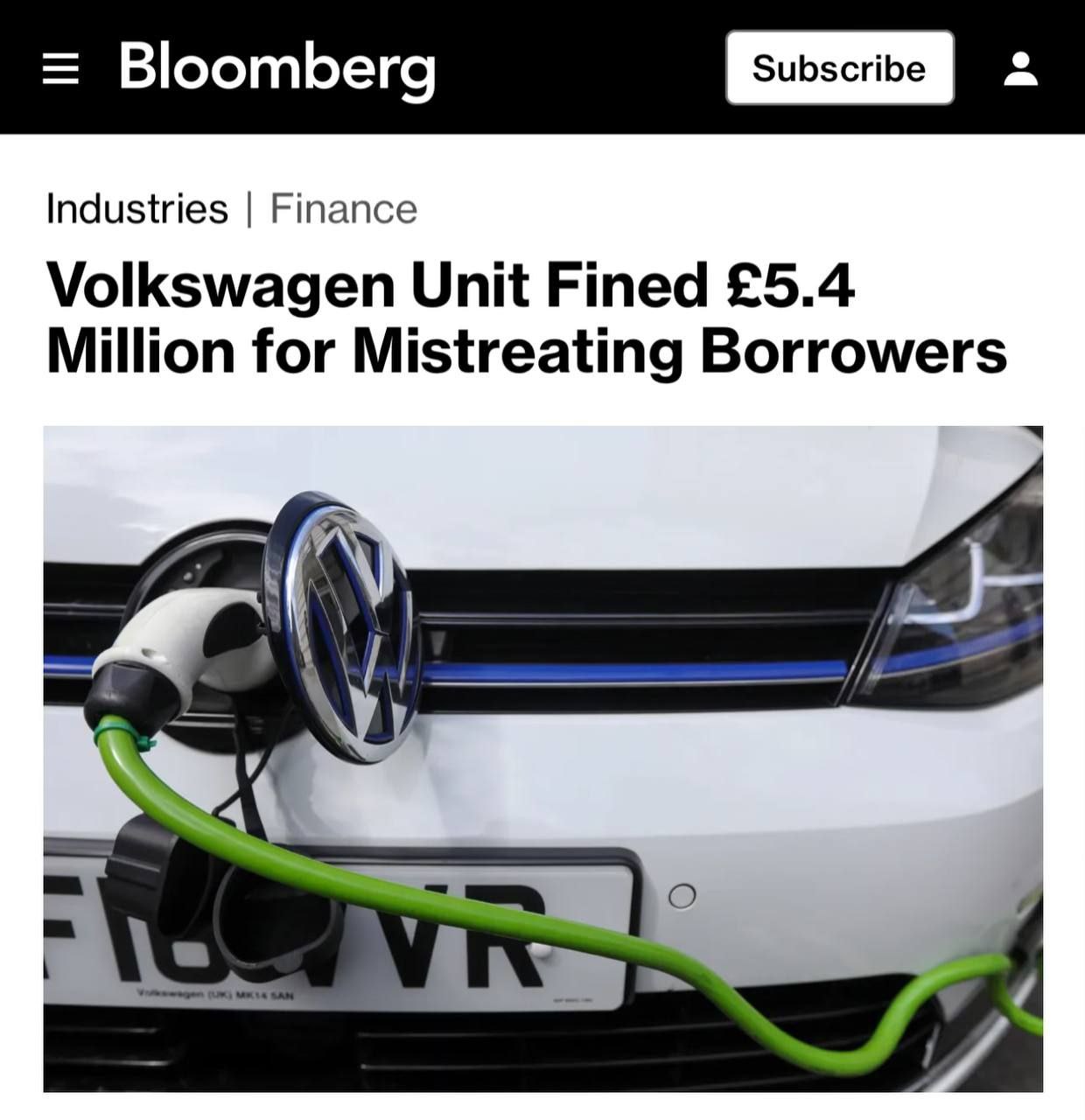 Volkswagen оштрафовали за «насмешки над должниками»